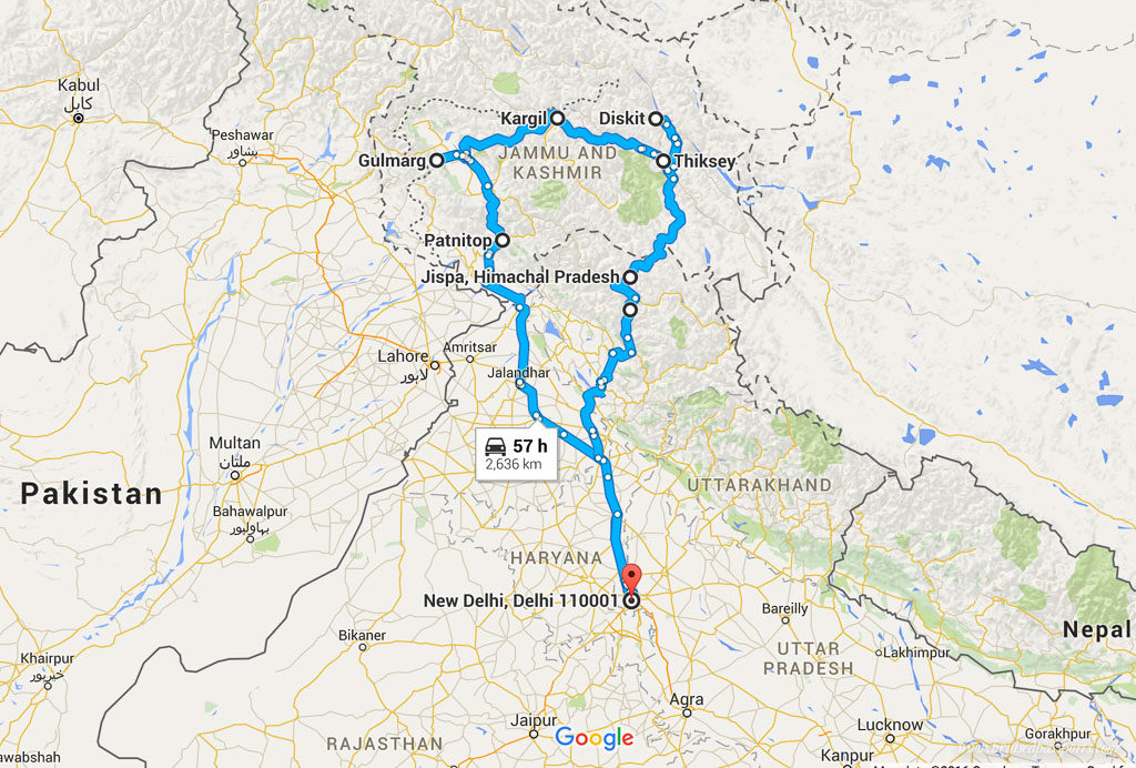 Leh-Ladakh-Road-Trip-Itinerary-Map