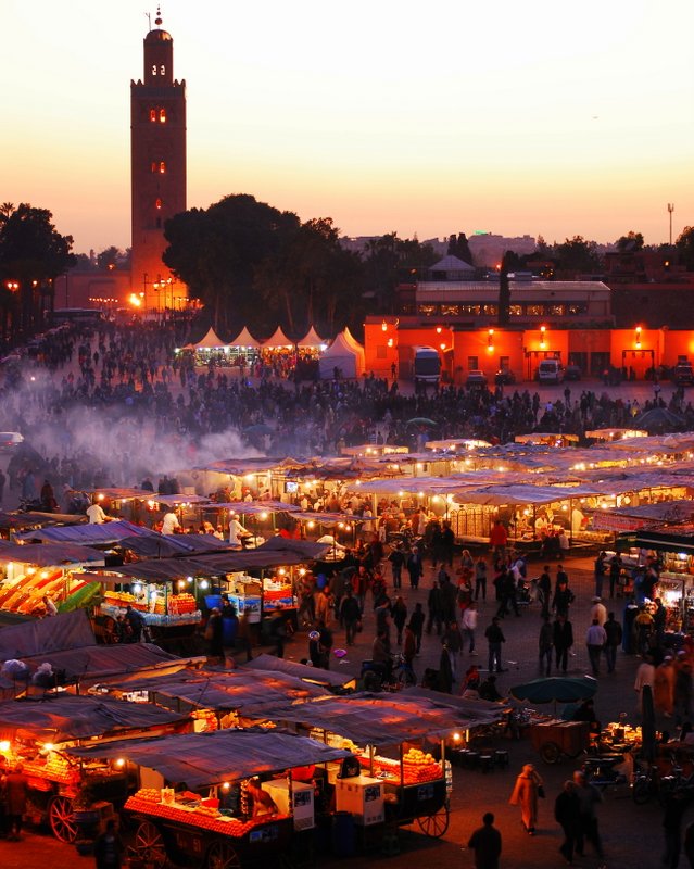 Marrakech things to do food market