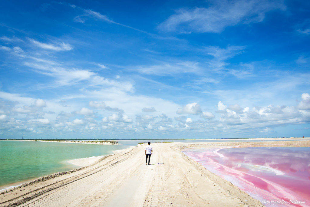 yucatan peninsula coloured lagoons las coloradas