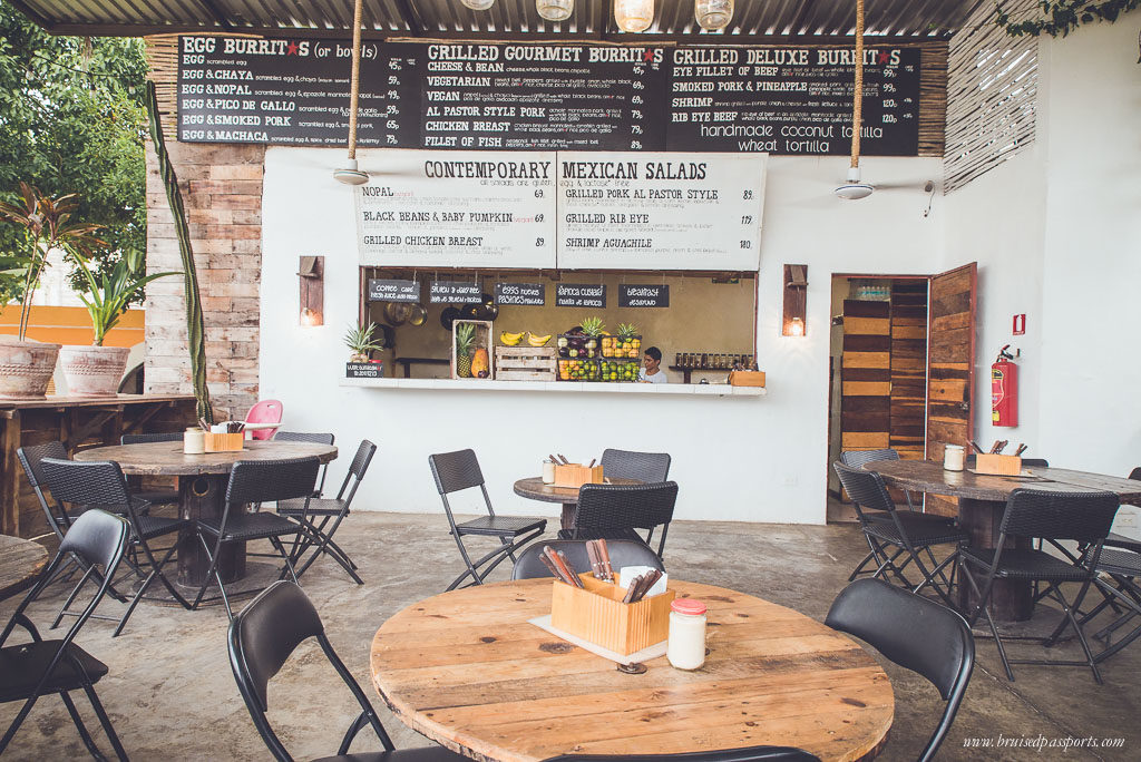 Burrito Amor salads and burritos in Tulum Mexico