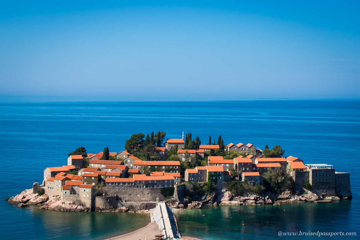 Sveti Stefan view point photo