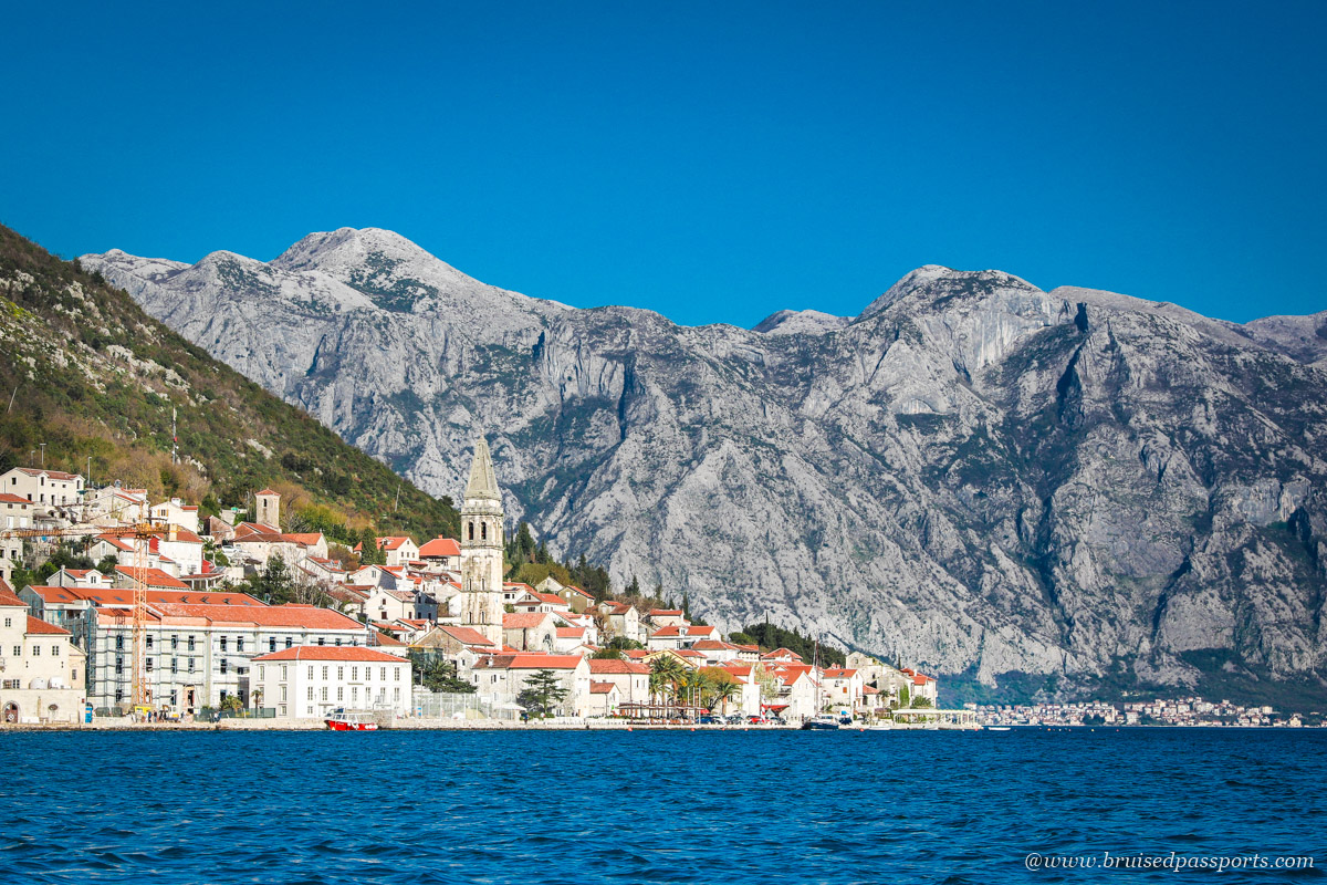 Perast in Bay of Kotor - a boat ride to the island