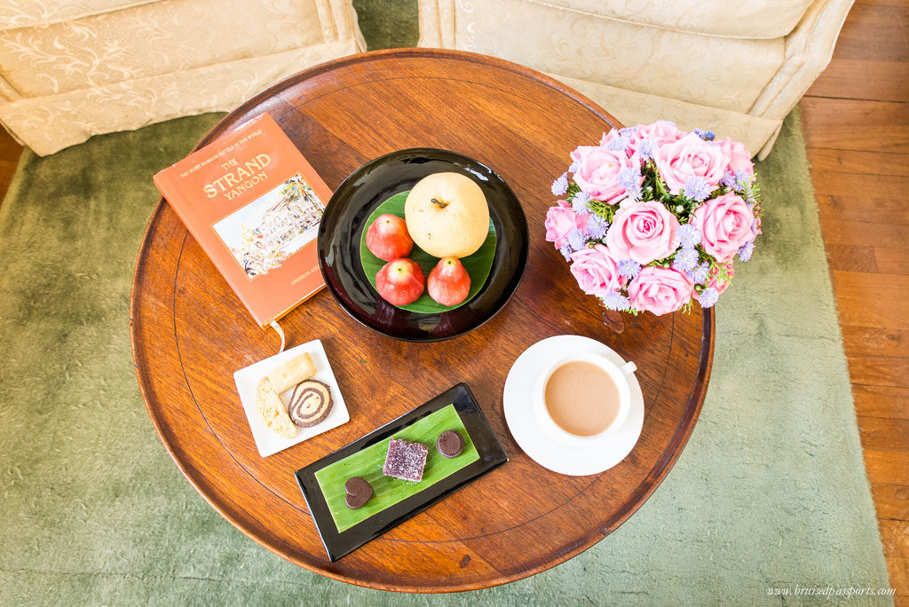 Tea time at Strand Hotel Yangon