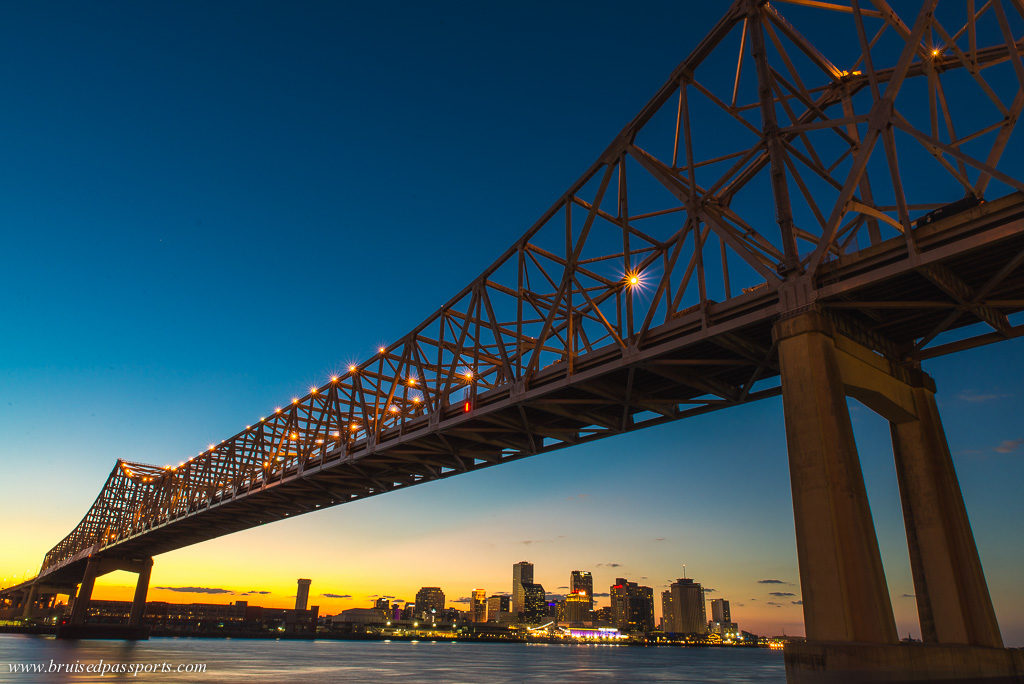 New Orleans sunset from Algiers point