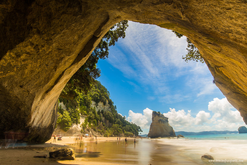 New Zealand road trip itinerary Cathedral Cove