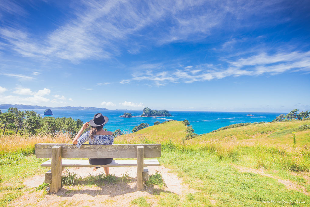 New Zealand road trip itinerary Cathedral Cove Coromandel Peninsula