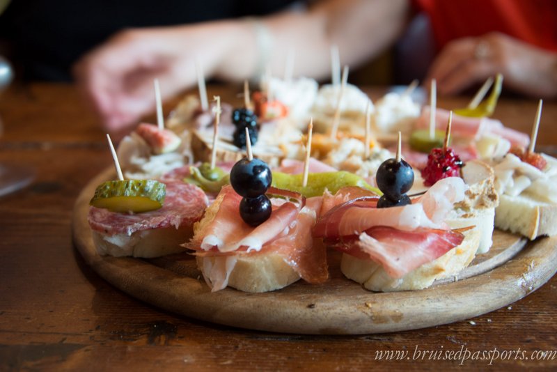 food on the jewish ghetto food and wine tour in Venice