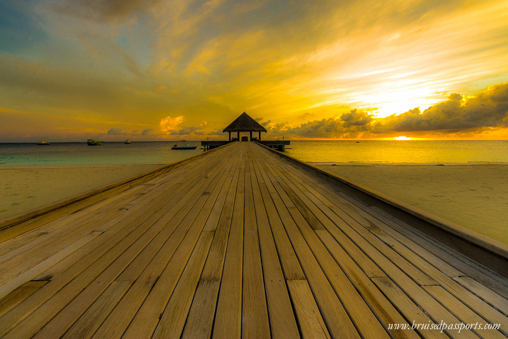 Outrigger Konotta Maldives Resort sunrise