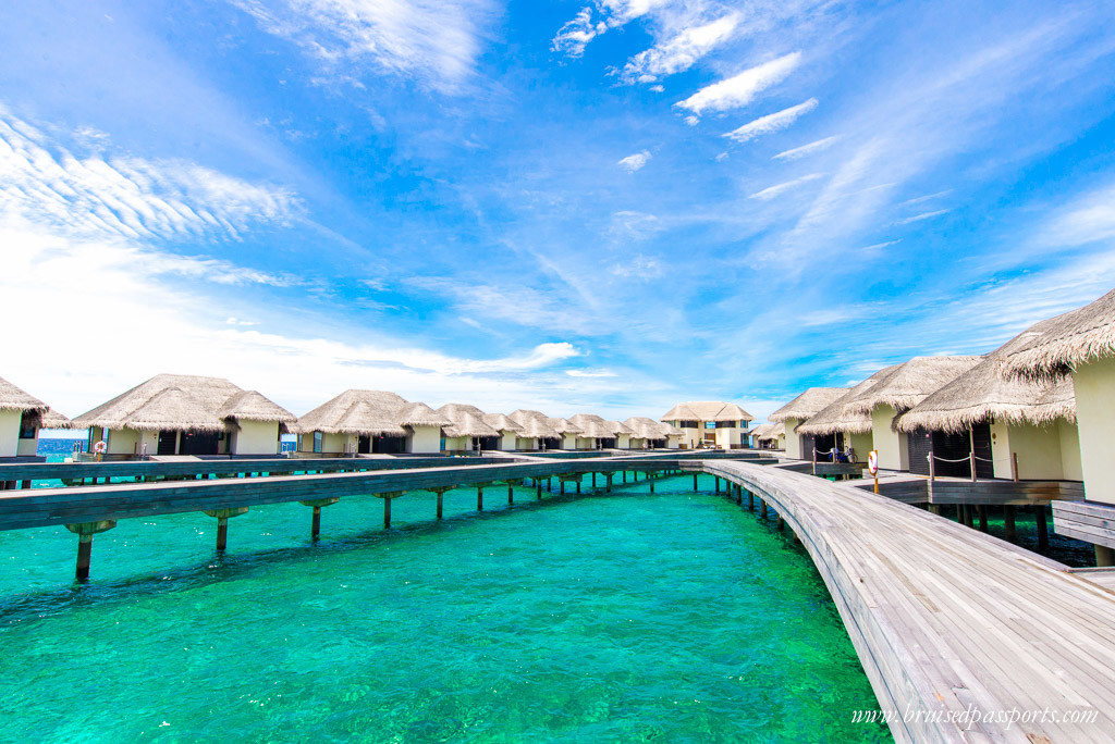 Overwater villas in Maldives