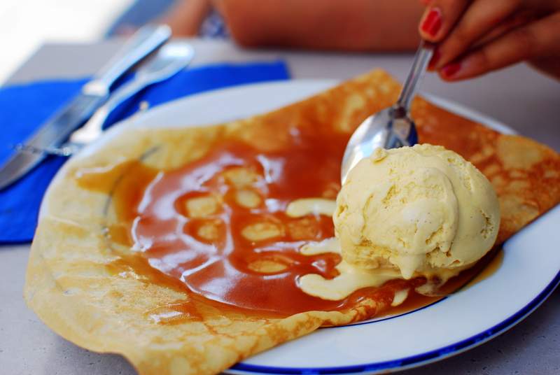 Crêpe goodness at Rue de Montparnasse