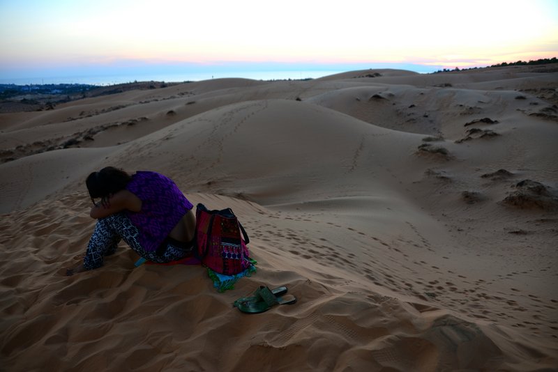 red sand dunes mui ne vietnam