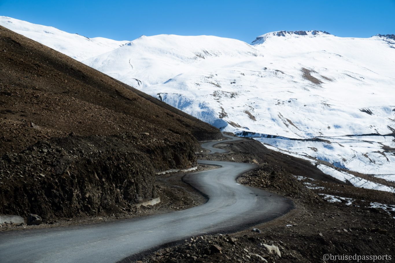 drive from Langza to Komic village in Spiti