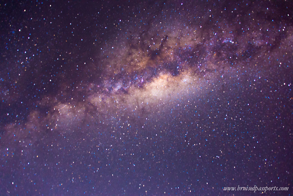 Milky Way in Bolivian salt desert Salar De Uyuni