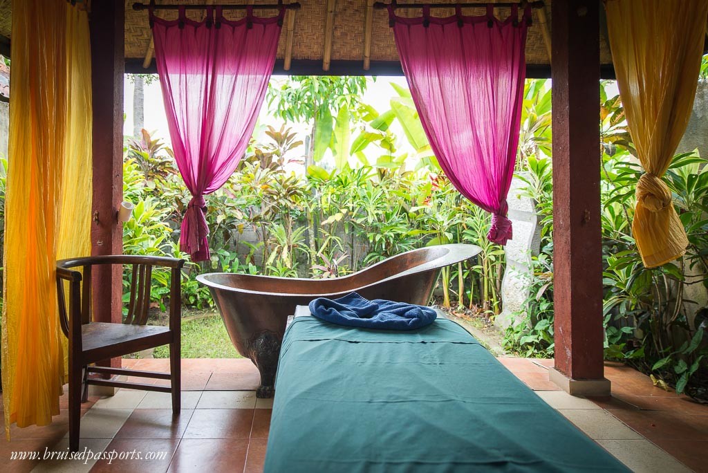 Massage room at Sedona Spa Ubud