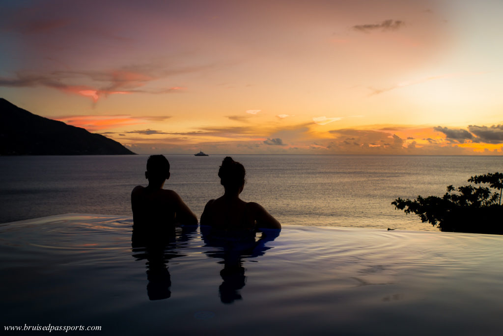 Sunsets from our 'room' at Hilton Northolme