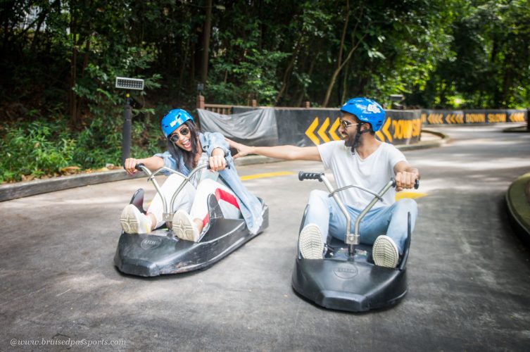 luge ride in Sentosa Singapore