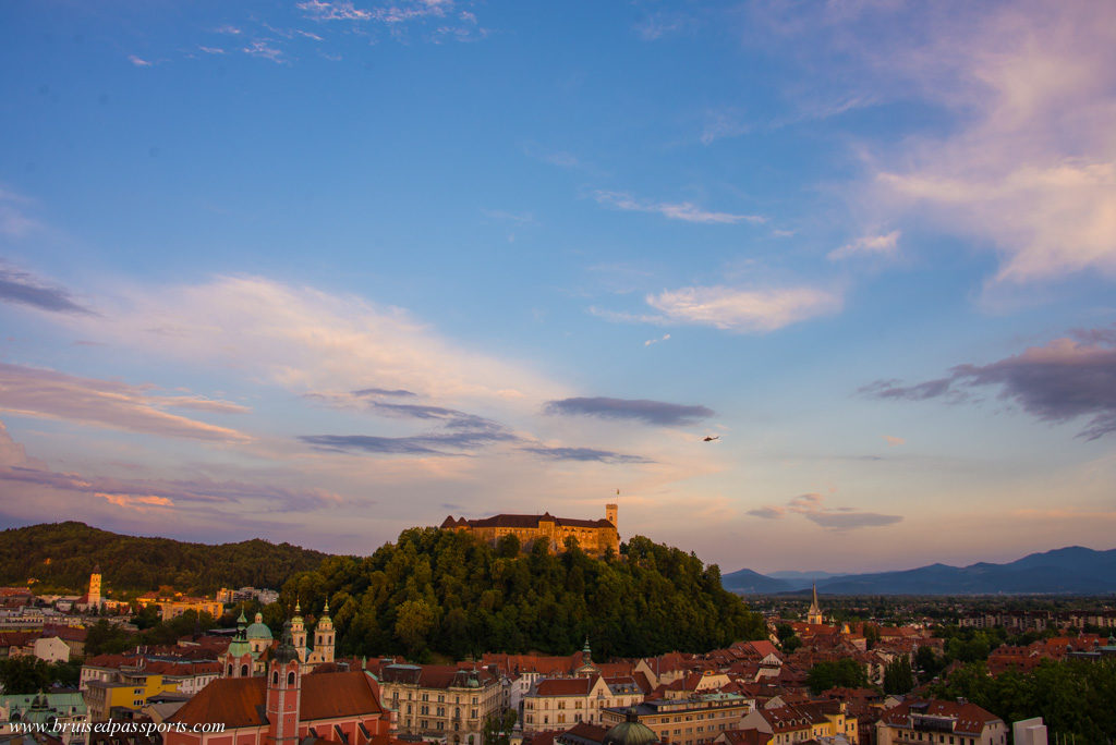 Ljubljana skyscraper view of the city