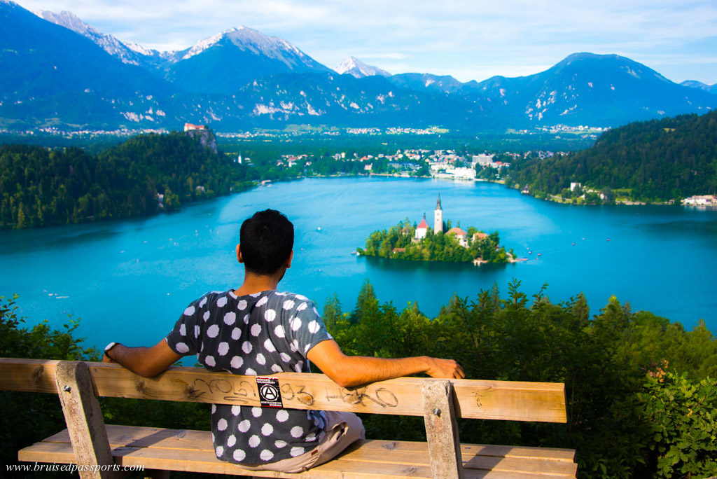 View of Lake Bled from Ojstrica vantage point