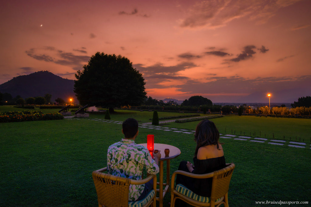 Sunset over Dal Lake from Lalit Grand Palace Srinagar 