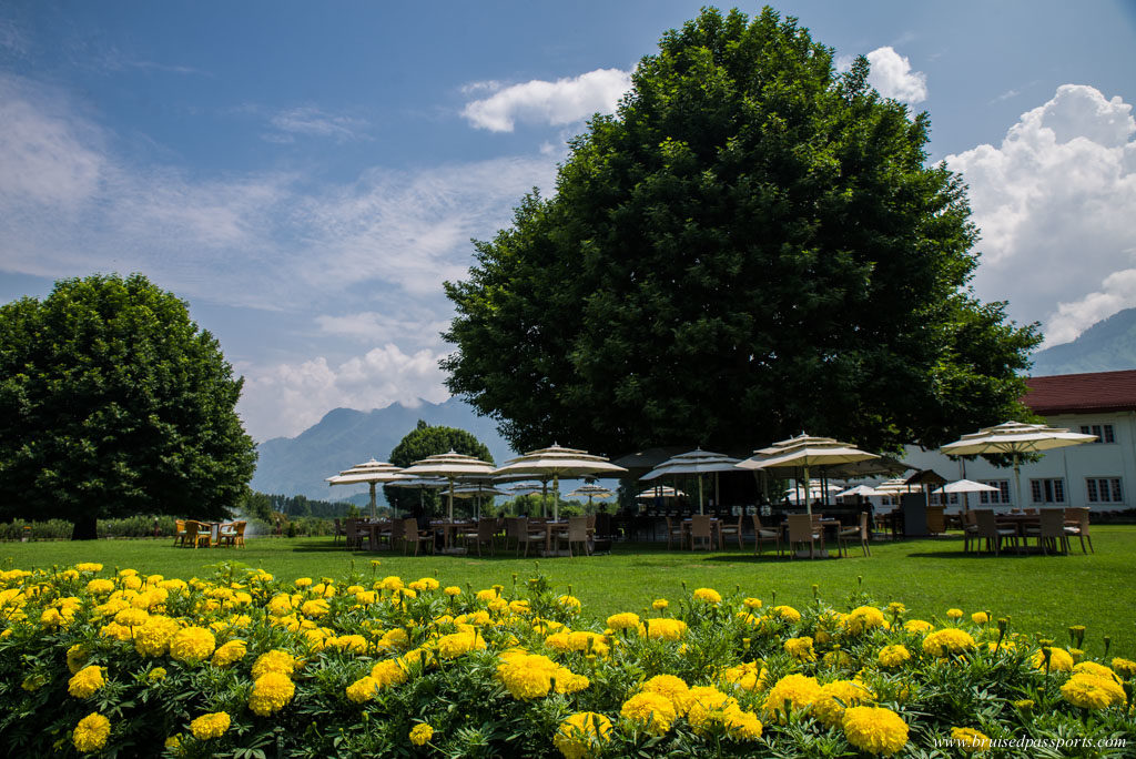 Alfresco restaurant at Lalit Grand Palace Srinagar