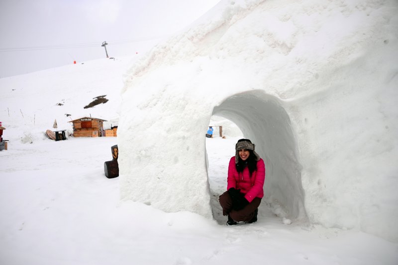 Staying in an actual igloo village is so much fun