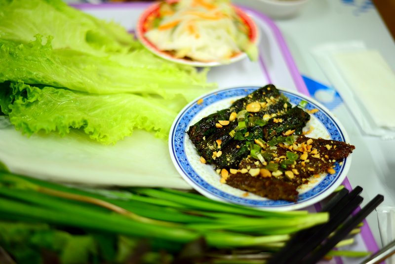 street food of vietnam bo la lot