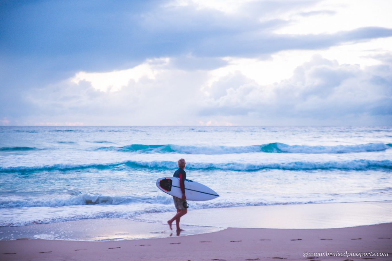 Surfer at Surfer's Paradise beach