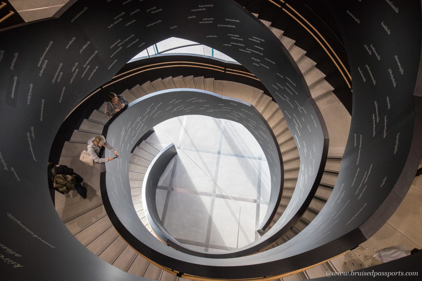 Staircase at Oodi Library Helsinki