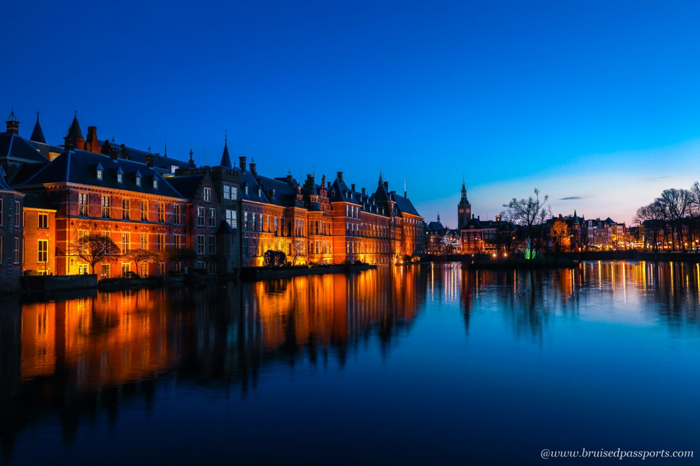 sunset in the Hague