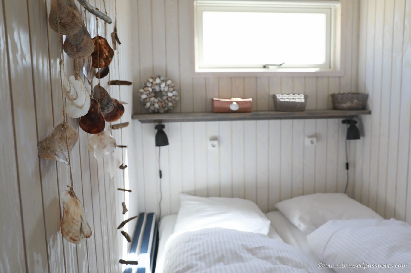 bedroom in the beach house at The Hague