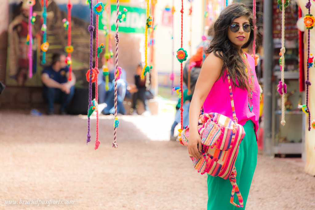 Girl in Peru handicraft market