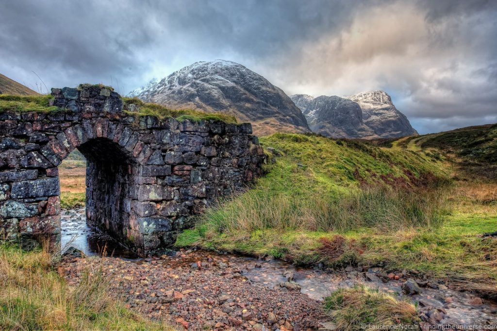 three sisters and bridge glencoe scotland highlands - scaled