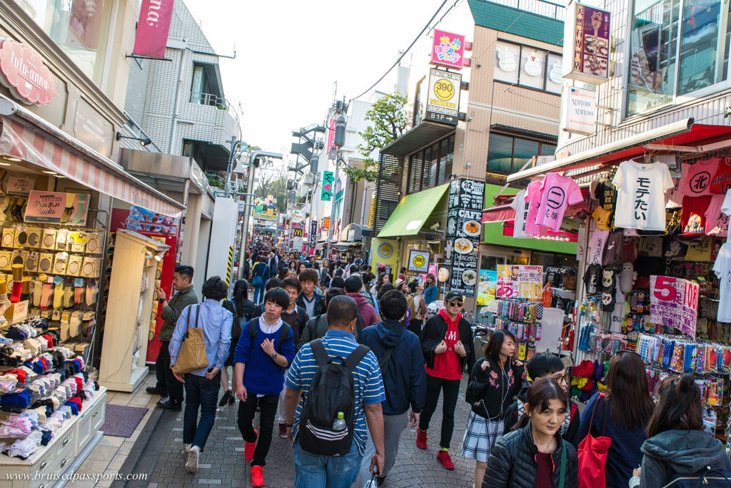 Harijuku street in Tokyo