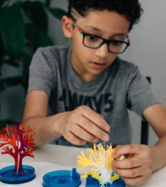 Child with Science Junior coral reef activity