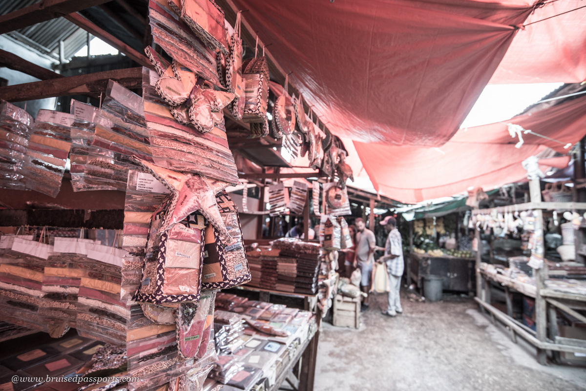 spice market in Stone town Zanzibar